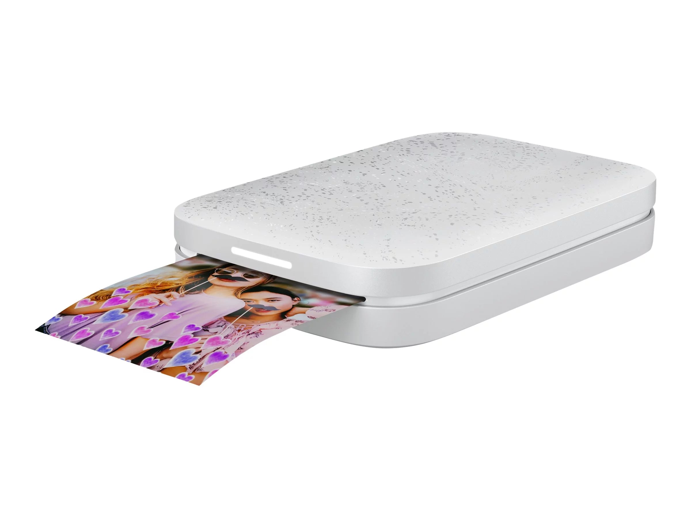 HP Sprocket Portable Photo Printer (Luna White) – Instantly Print 2x3” Sticky-backed Photos from Your Phone
