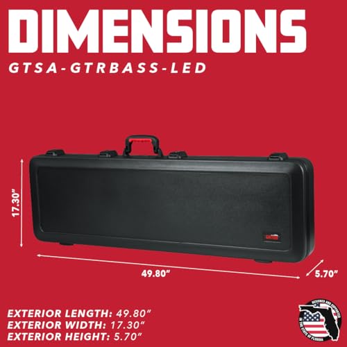 Molded Flight Case for Strat/Tele Style Electric Guitars with TSA Locking Latch U665
