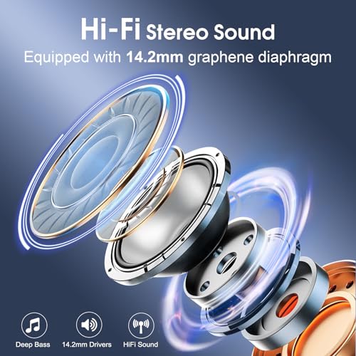Wireless Earbuds Bluetooth 5.4 with Earhooks, IPX7 Waterproof P475856