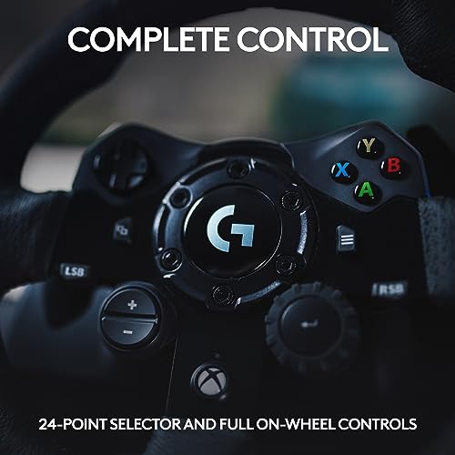 Racing Wheel and Pedals with Force Feedback, Gaming Steering Wheel for PS5, PS4, PC, Mac, Black W946