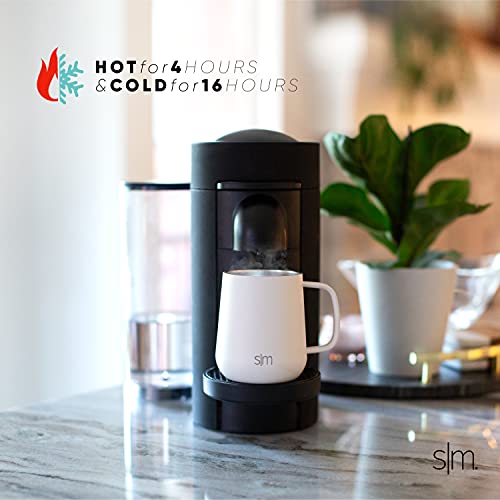 Travel Coffee Mug with Lid and Handle, Insulated Stainless Steel Tumbler, 12oz U711849