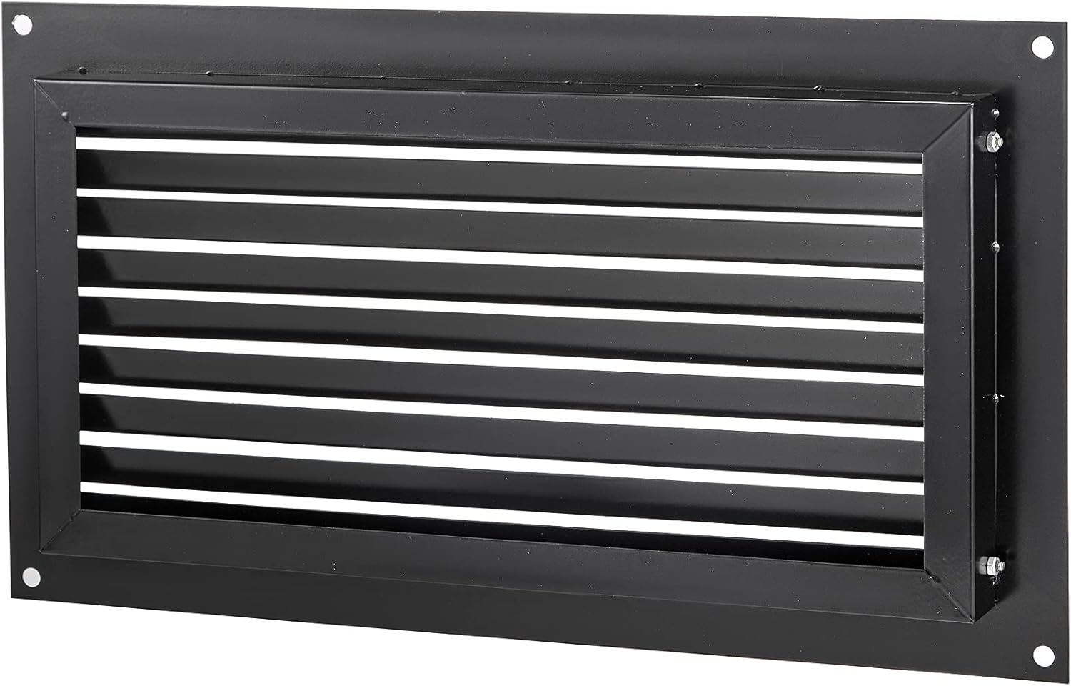 Foundation Flood Vent, 8" x 16", Wall Mounted, Black A9385
