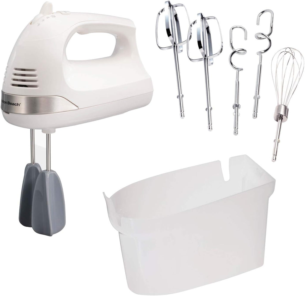 6-Speed Electric Hand Mixer with Whisk, Dough Hooks, Beaters & 3-Cup Vegetable Chopper K402682