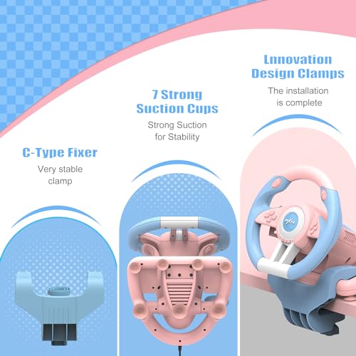 Racing Wheel for PC, PS4, PS3, Xbox Series X|S, Xbox One with Pedal O672481