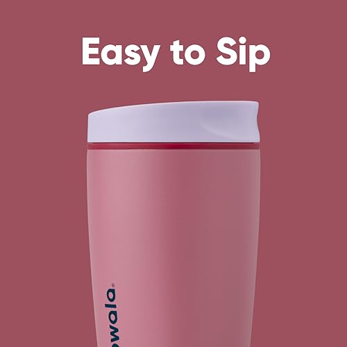 Insulated Stainless Steel Coffee Tumbler, Reusable Travel Mug, 20 oz, Pink N461027