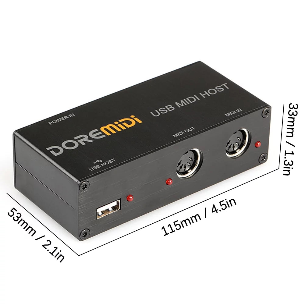 USB to MIDI Host Guitar Effector Interface D7204
