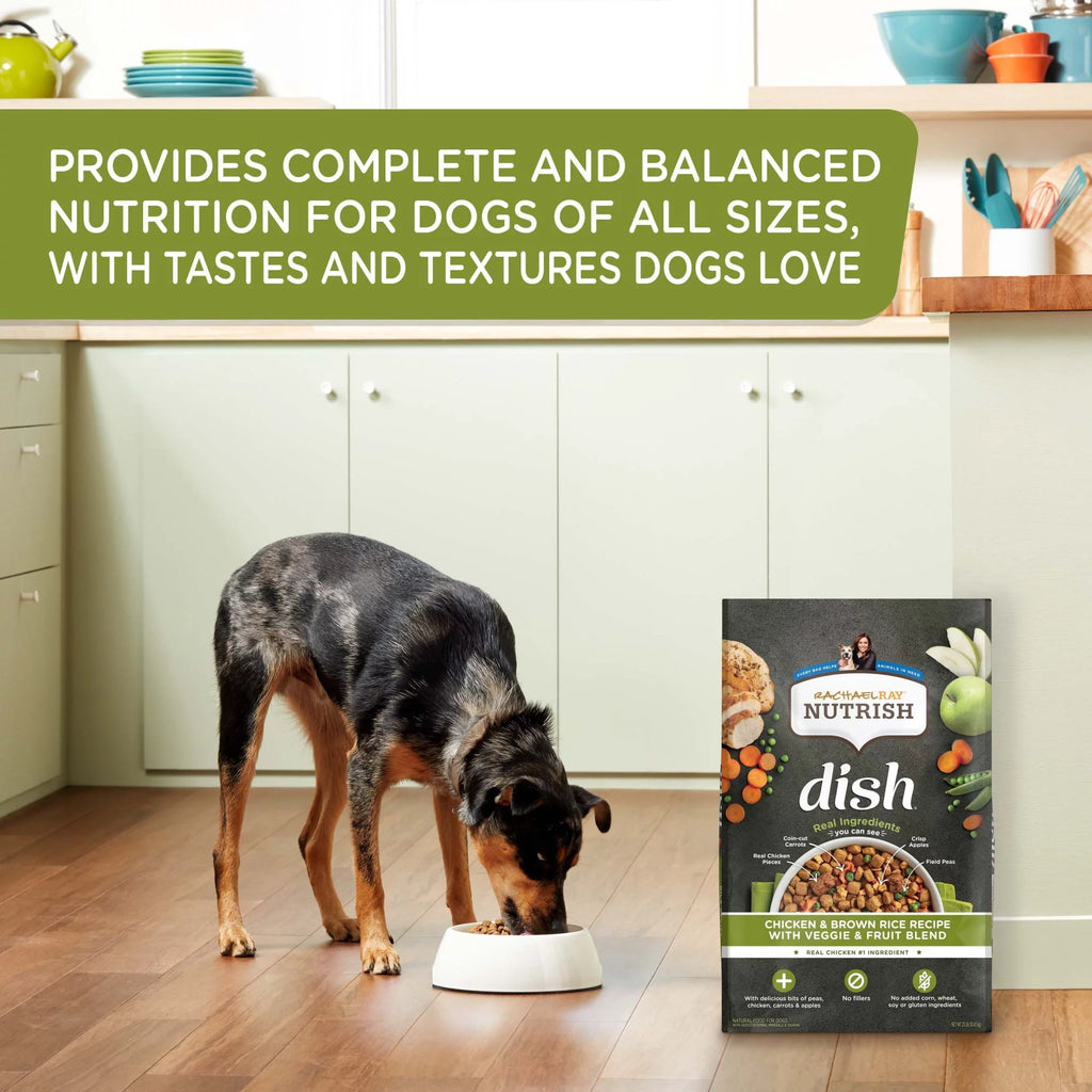 Dry Dog Food, Chicken & Brown Rice Recipe with Veggie & Fruit Blend, 23 lb. Bag Z405222