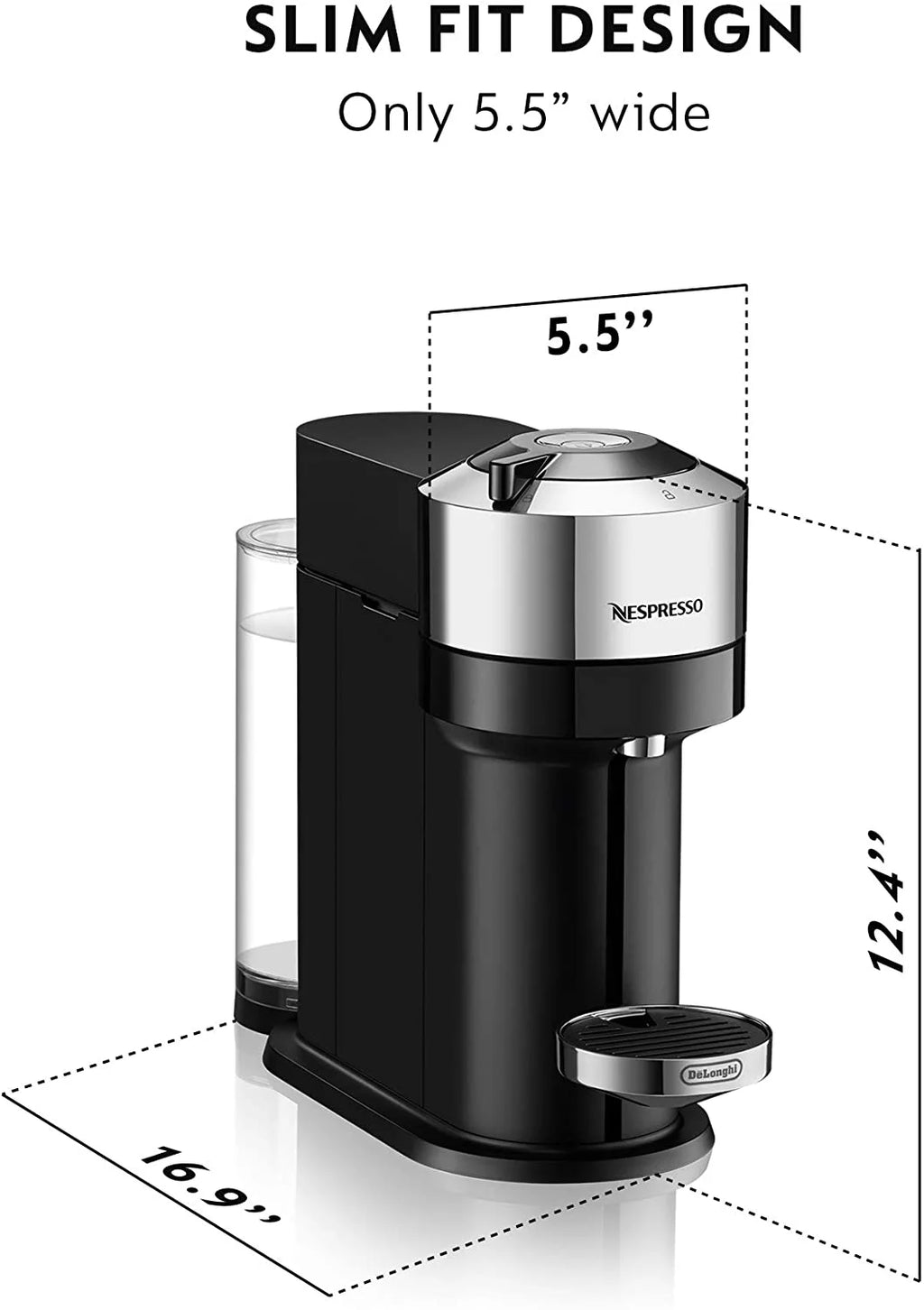 Nespresso Vertuo Next Coffee and Espresso Machine White U189889