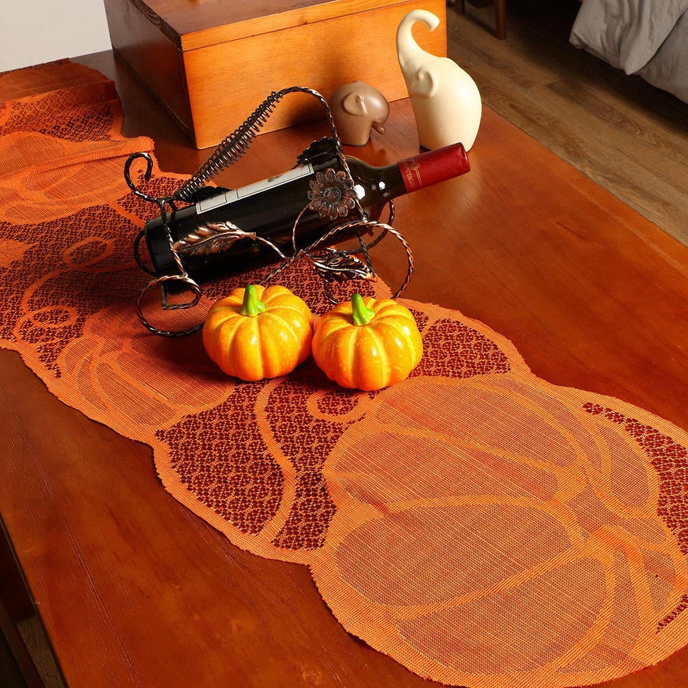 Hollowed Pumpkin Table Runner Set of 3 for Thanksgiving M362