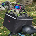 Bushwhacker Portland - Bike Rack Dog, Grocery and Goods Carrier - Bicycle Pannier Crate Cycling Basket Trunk Bag Rear Bed Storage Leash Carry Cargo Pet Commuter Behind Seat Accessories Items Ebike