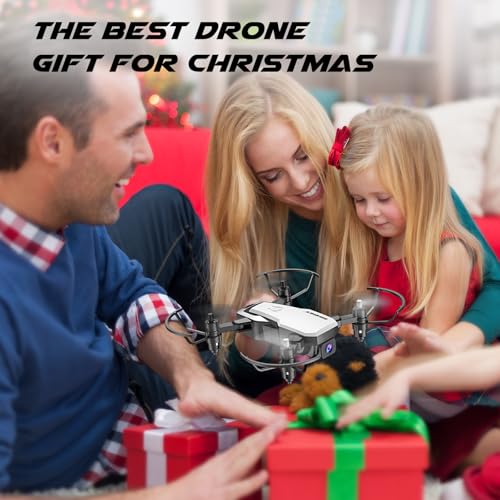 Mini Drone with Camera 720P HD FPV, Foldable RC Quadcopter with 2 Batteries C2480