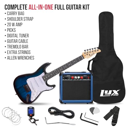 3/4 Size Electric Guitar Kit for Kids with Amp and Accessories V60944