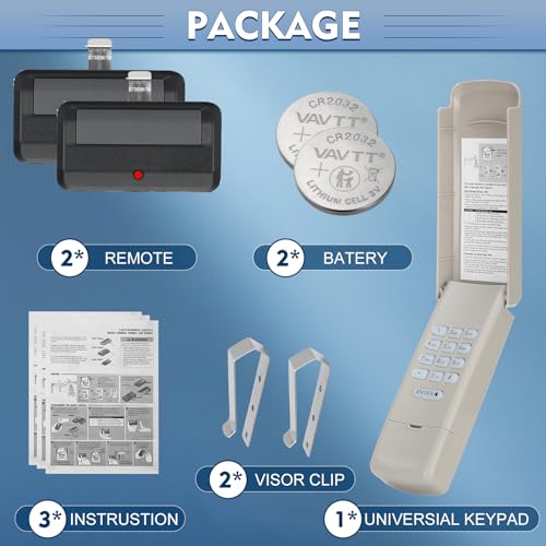 Garage Door Opener Remote Keypad, Compatible with 893max 971lm 973lm 877max G940EV-P2 CMXZDCG440 Q55798