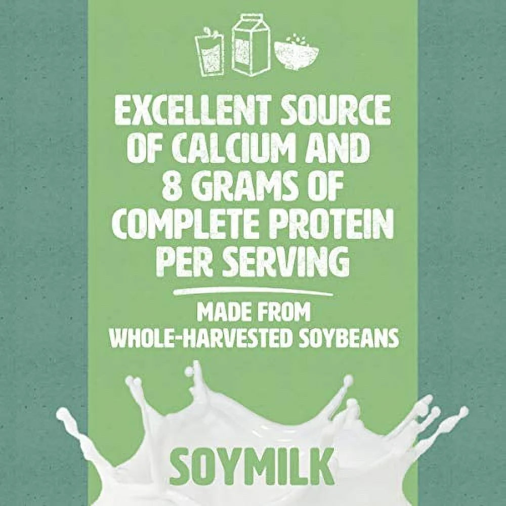 Organic Unsweetened Soy Milk, 32 Fl Oz (Pack of 6) I4824