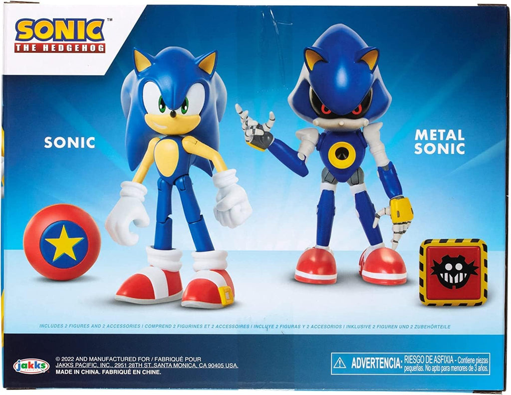 Sonic 4" Action Figure 2 Pack - Modern Sonic & Metal Sonic I910