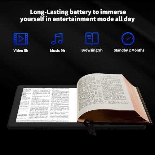 Android Tablet 10.1 Inch IPS HD Touch Screen, Dual Camera, 64GB Storage, 8-in-1 Kit with Keyboard and Case Q7426