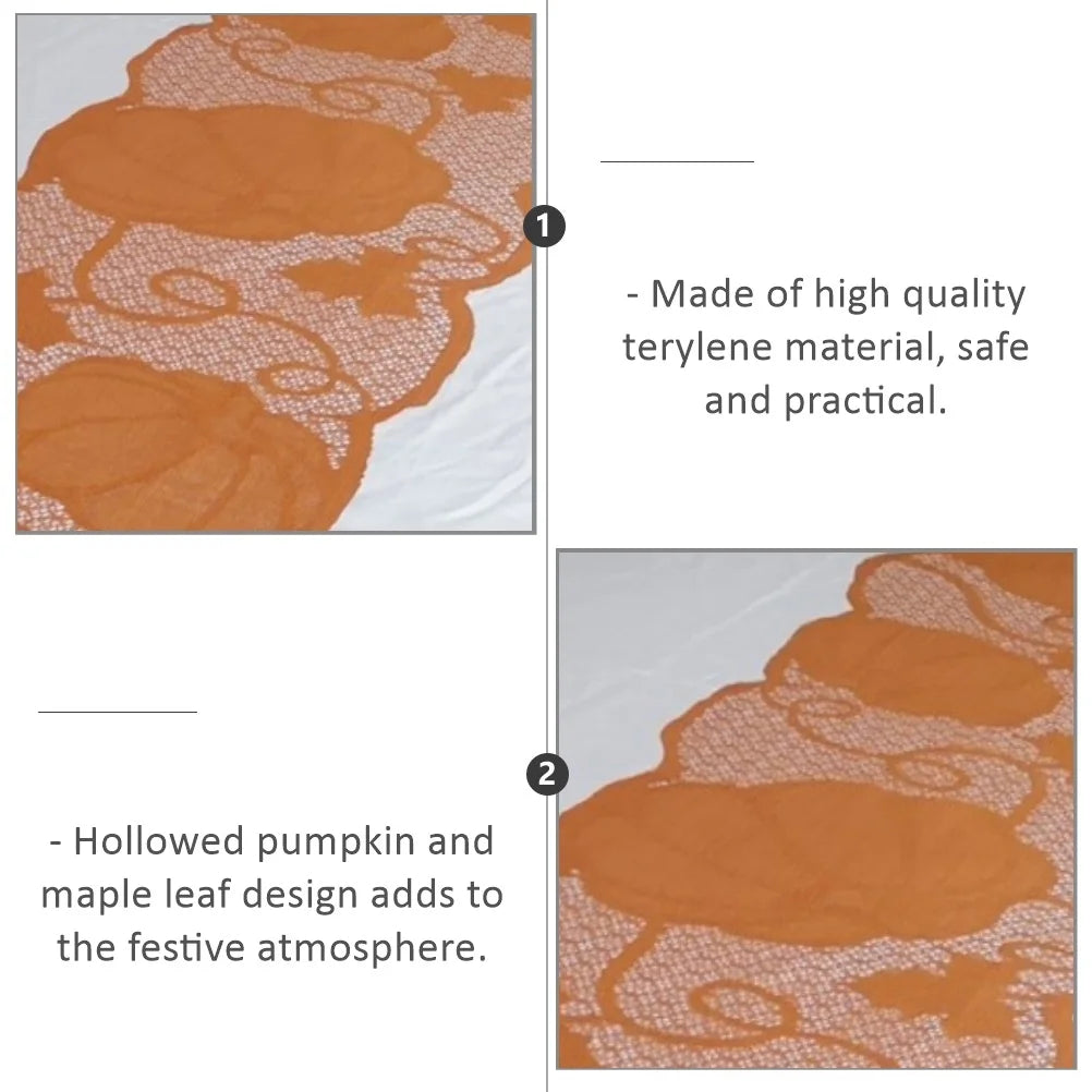 Hollowed Pumpkin Table Runner Set of 3 for Thanksgiving M362