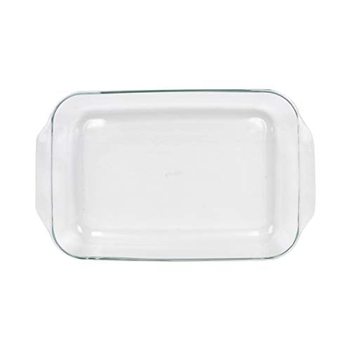 Clear Glass Casserole Baking Dishes with Red Lids L2597