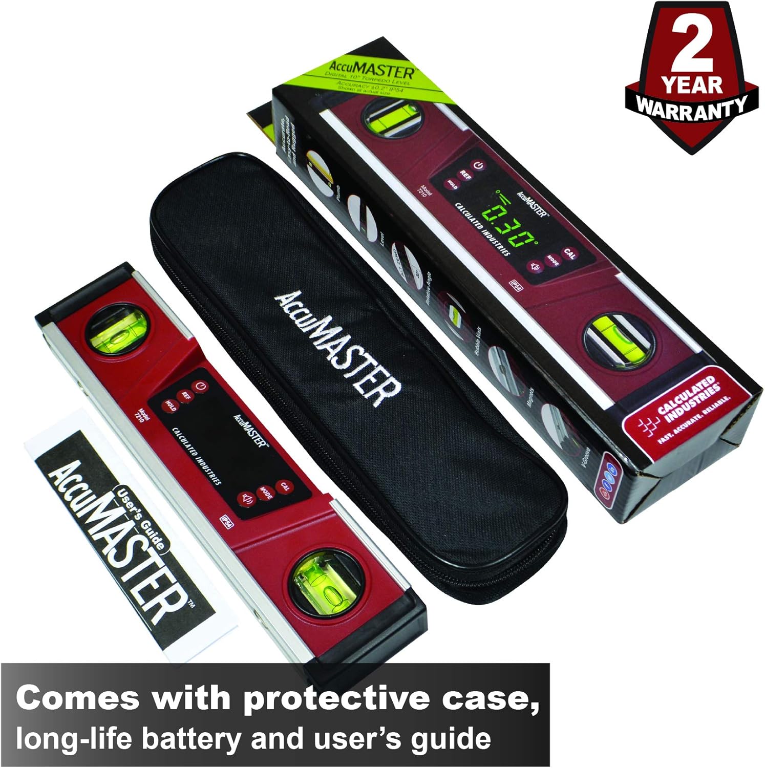 Digital Torpedo Level and Protractor with LED Display W22089