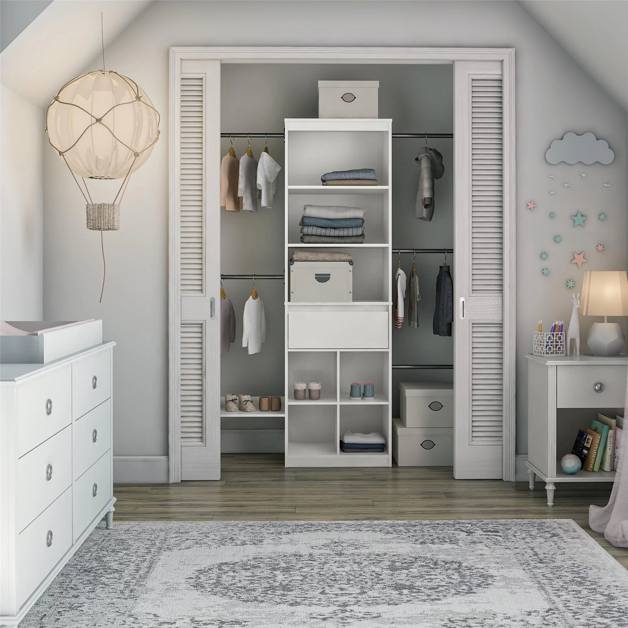 Grow with Me Closet, White A70316