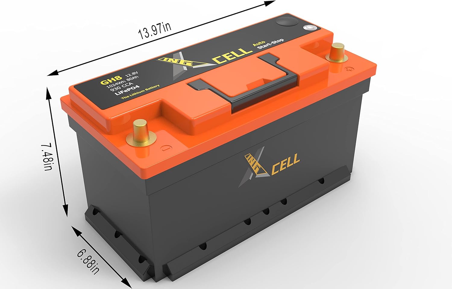 12V 60AH 768WH 790CCA Car Start Stop Battery C6684