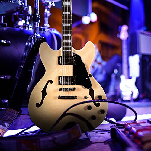 Semi-Hollow Electric Guitar with Stainless Steel Frets Red K5500