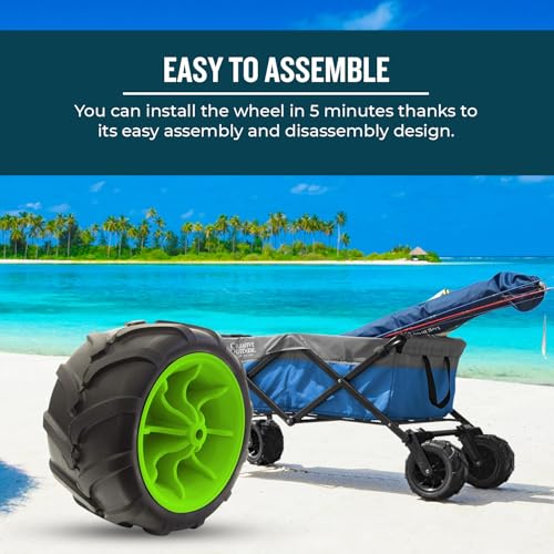 Heavy Duty Solid Tire Wheel for All-Terrain Wagons & Garden Carts A64280