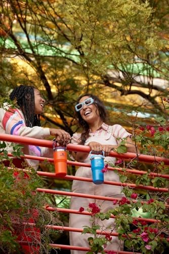 Stainless Steel Tumbler with Straw, Vacuum Insulated Water Bottle T393
