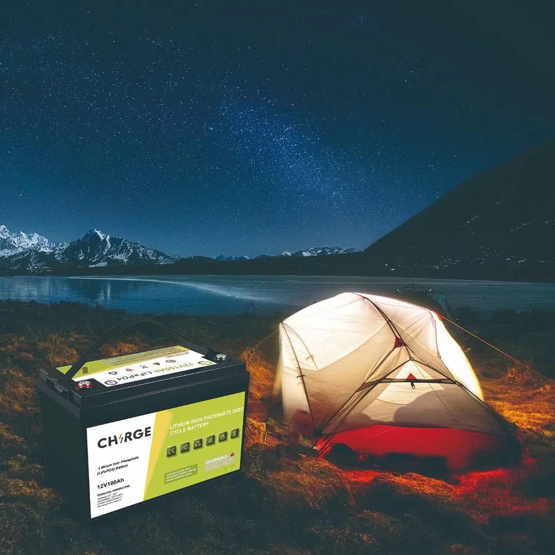 12V 100Ah LiFePO4 Battery with Built-in BMS for RV, Home Energy Storage and Off-Grid I29606