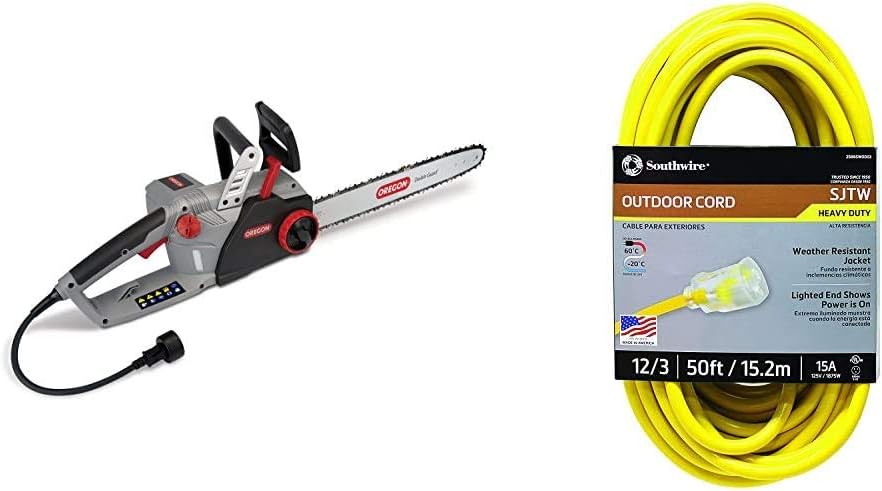 18-inch 15 Amp Self-Sharpening Corded Electric Chainsaw with Chain Brake W203995