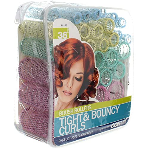 Curl & Body Brush Rollers, 36 Pieces D98317