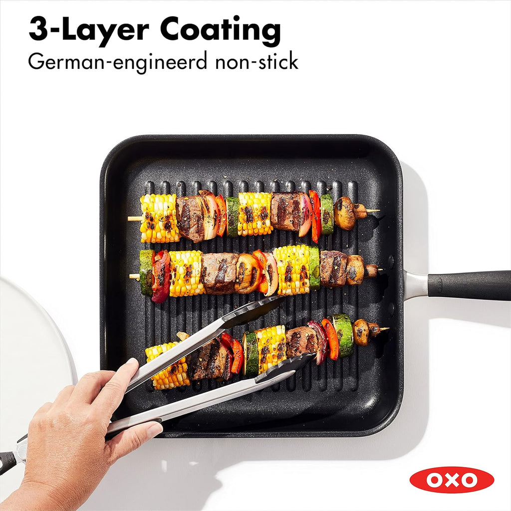 11" Square Grill Pan with Nonstick Coating O869939