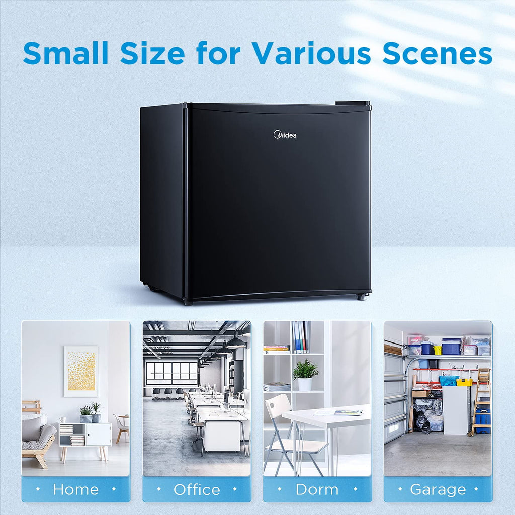 Compact Single Door Refrigerator, 1.6 Cubic Feet, Black M31910