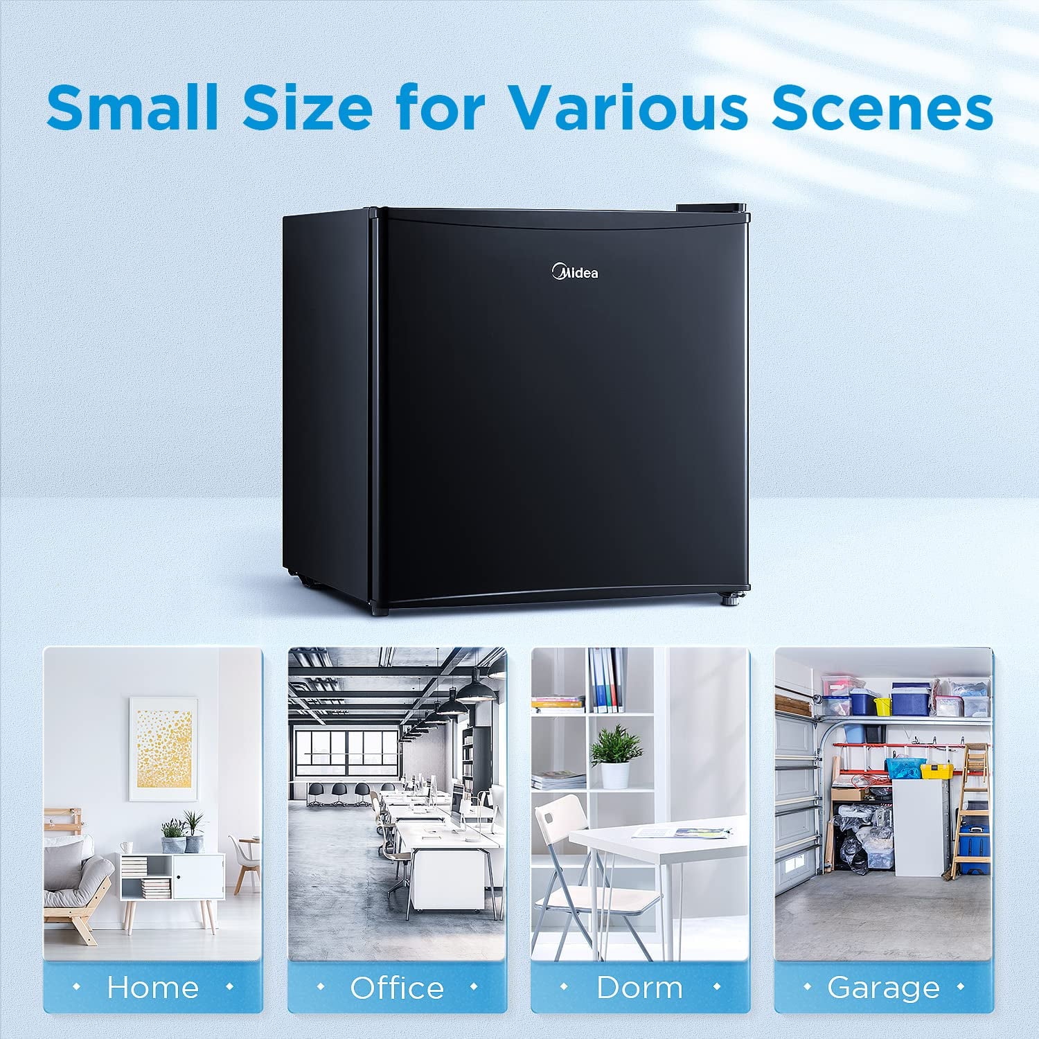 Compact Single Door Refrigerator, 1.6 Cubic Feet, Black M31910