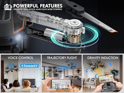Mini Drone with Camera for Kids, Remote Control Helicopter Toy with 1080P FPV R98537