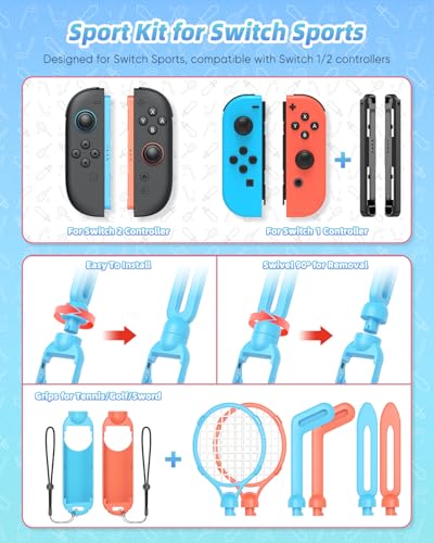 Switch 2 Sports Accessories Bundle with Organizer Station for Joy-Con 2 P446521