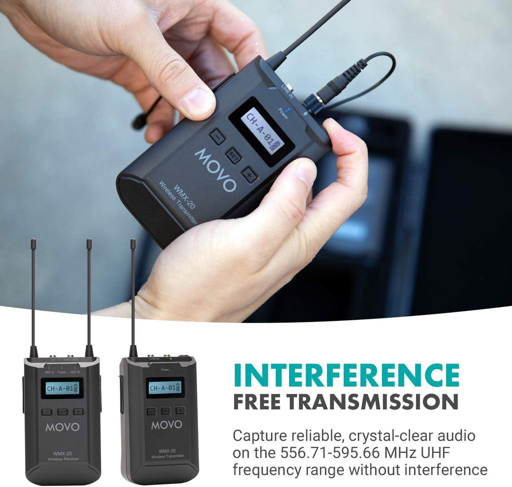 Wireless Lavalier Microphone System for DSLR Cameras G83024
