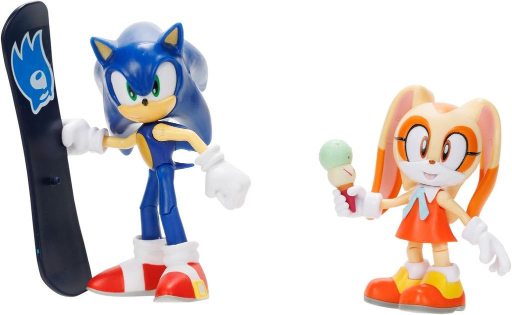 Sonic the Hedgehog 4" Figure 2 Pack - Modern Sonic and Cream