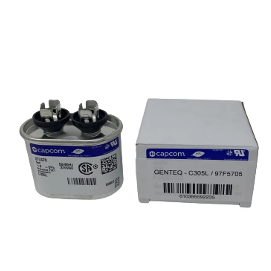 Oval Run Capacitor 5 uf 370 Volt H1239