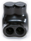 NSI Industries Polaris Black IT-4 Insulated Multi-Tap Connector- 2-Port Single-Sided Entry for 4-14 AWG Wire Range - Dry Locations - Dual-rated cooper and/or aluminum - 1.18-inch width, 1.38-inch height, 1.12-inch length - Hex size 1/8-inch - 12 Pack