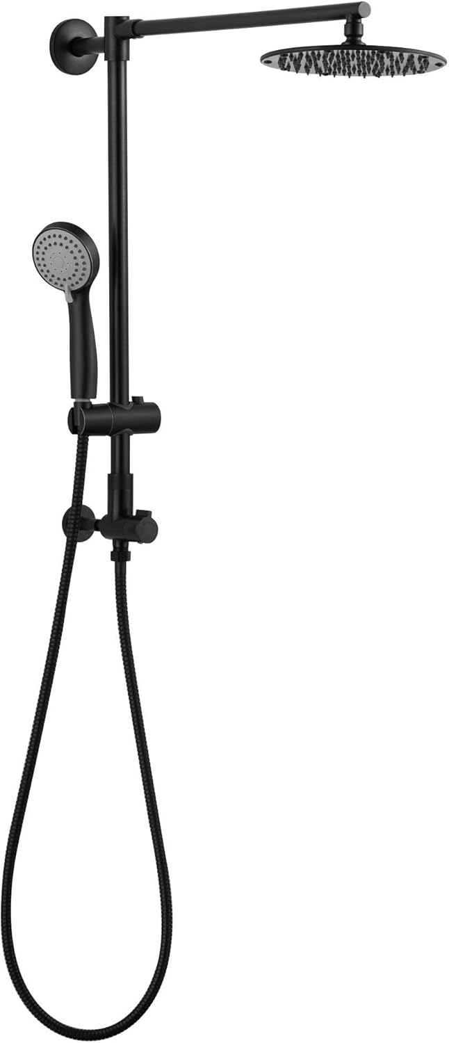 8" Low Profile Rain Shower System with 3-Setting Handheld Combo and Slide Bar Z5376