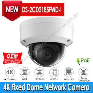 Hikvision 4K 8MP WDR IR H.265 PoE IP67 Security IP Camera DS-2CD2185FWD-I OEM