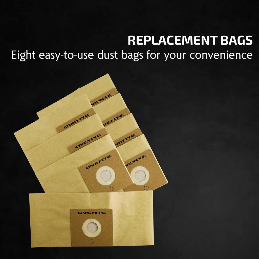 Disposable Compact Dust Bag Replacement for Canister Vacuum Cleaner, 8-Pack J89116