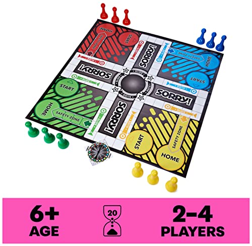 Giant Edition Family Board Game with Oversized Gameboard Cards Spinner U7841