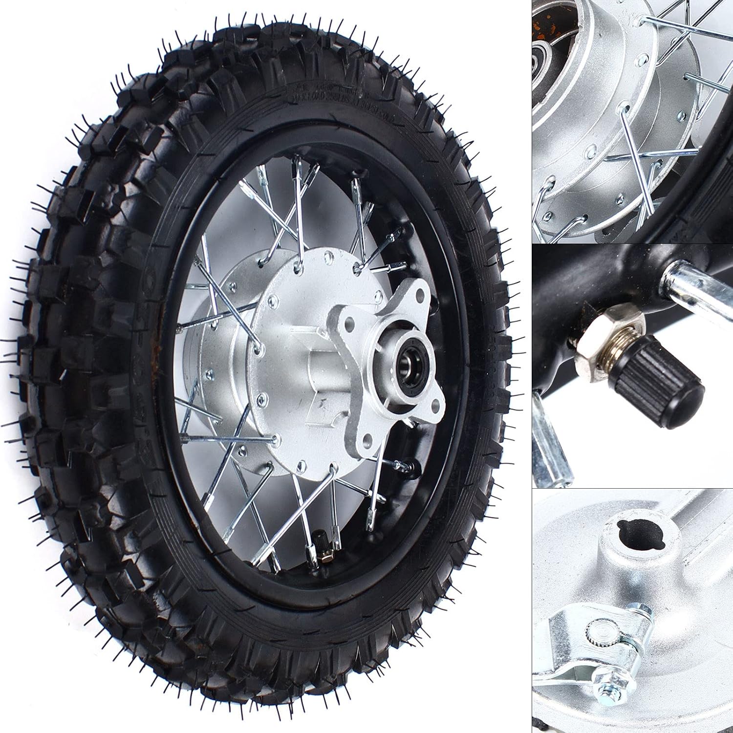 10" Rear Wheel Tire Assembly for 50-110cc Dirt Pit Bike D969