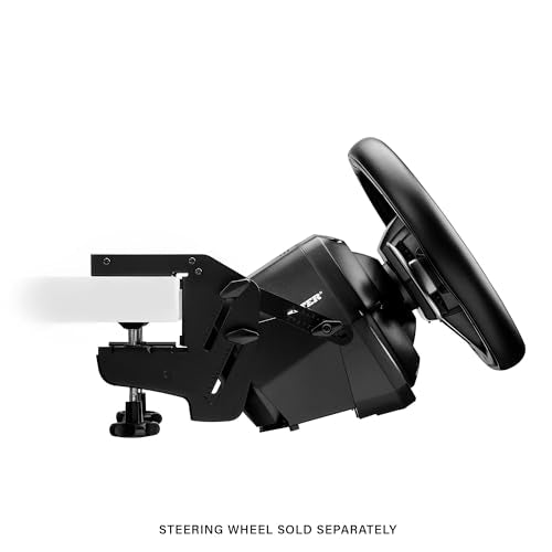 SimTask Steering Kit with Adjustable Clamp and Spinner Knob for Truck and Farm Simulation Gaming J334