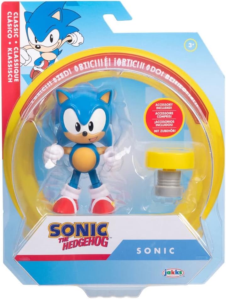 Sonic The Hedgehog 4" Classic Action Figure with Spring Accessory G152