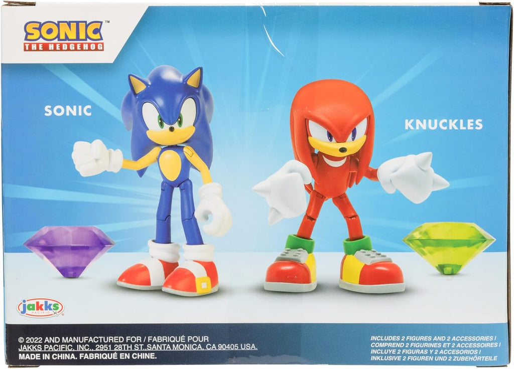 Sonic 4" Figure 2 Pack Modern Sonic and Knuckles R48477