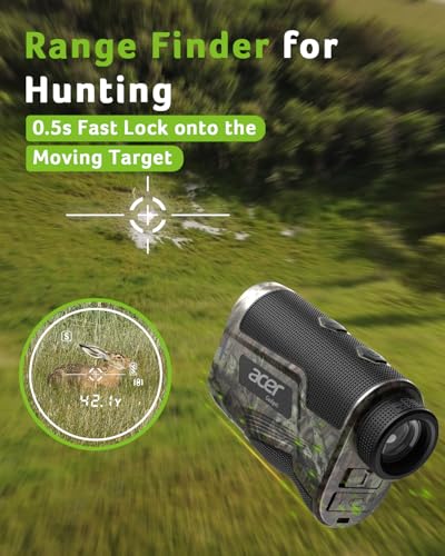 Golf Rangefinder with Slope, 800/1200 Yards, 6X Magnification W772210