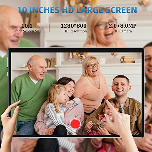 10 inch 2 in 1 Tablet with Keyboard Mouse Case Stylus, 8GB+64GB, IPS Touch Screen G53405